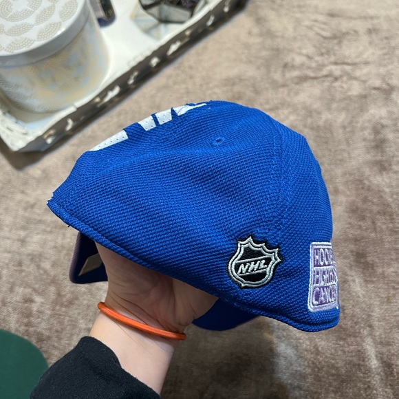 Reebok New York Rangers Hat - Limited Edition Purple & Bright Blue Cap - Picture 6 of 8